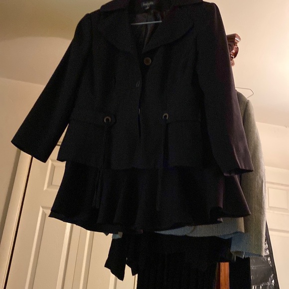 2pcs skirt set button down belted in front but not back - Picture 1 of 8